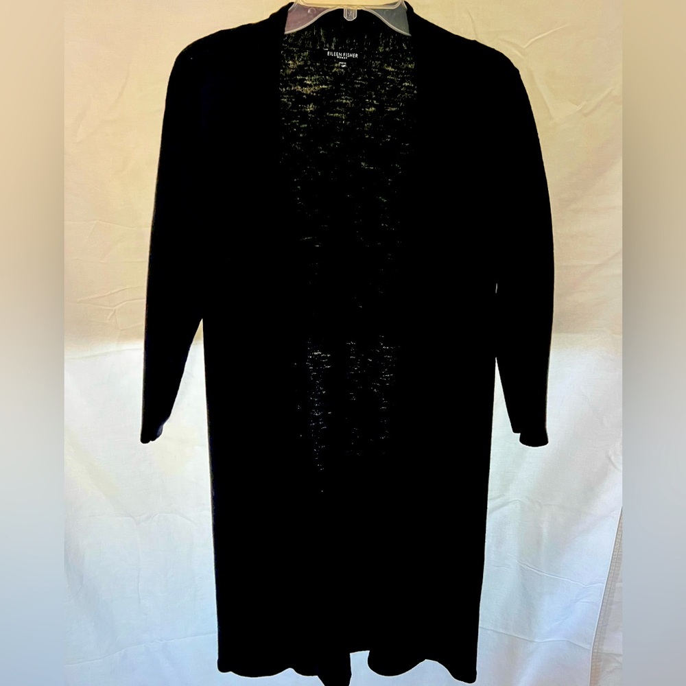 EILEEN FISHER Open Front Long Cardigan
